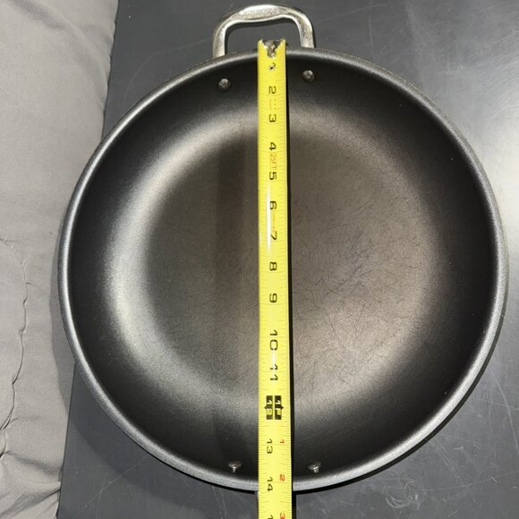 Cuisinart Skillet Model #622-38H Stir Fry Wok 14” Teflon Pan Stainless Steel - Picture 4 of 16